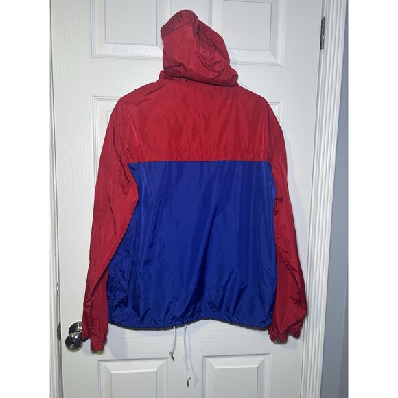 Polo Ralph Lauren Men’s Colorblock Hooded Windbreaker Jacket Red Blue Zip Up L - Picture 7 of 8